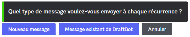Aperçu des différents types de messages