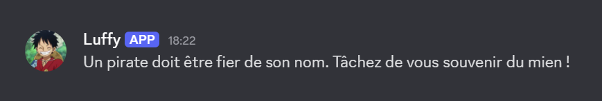 Un message inspirant d'un utilisateur fictif...