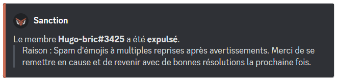 Expulsion d'un membre