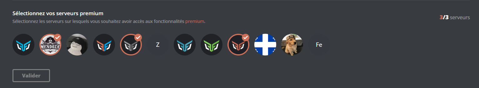 Aperçu de l'interface d'activation