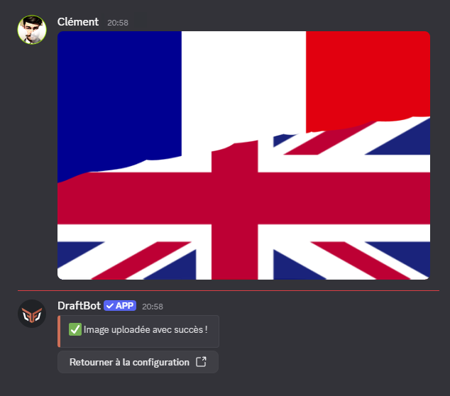 Image uploadée en MP, et confirmation reçue