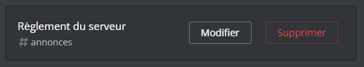 Overview of the panel in the Messages section