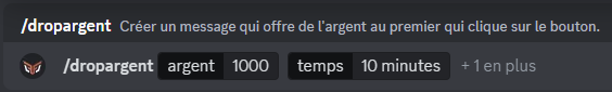 Using the /dropmoney command