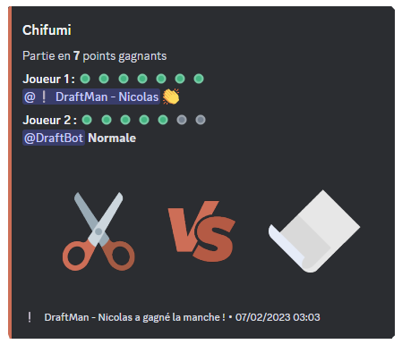Overview of the "Chifumi" game