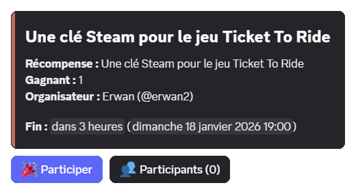 Giveaway with a host set
