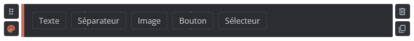 Container in the editor