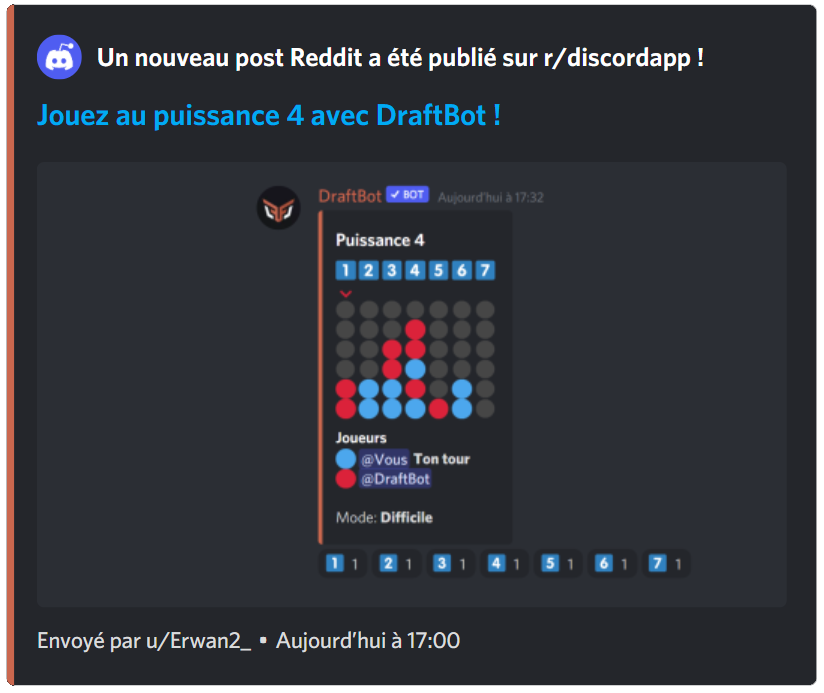 Reddit social notification