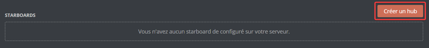 Creation menu