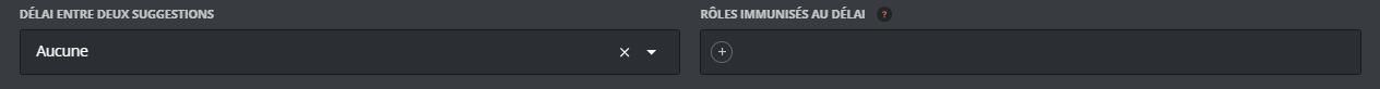 Configuration on the panel