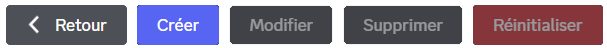 Configuration menu of predefined sanctions