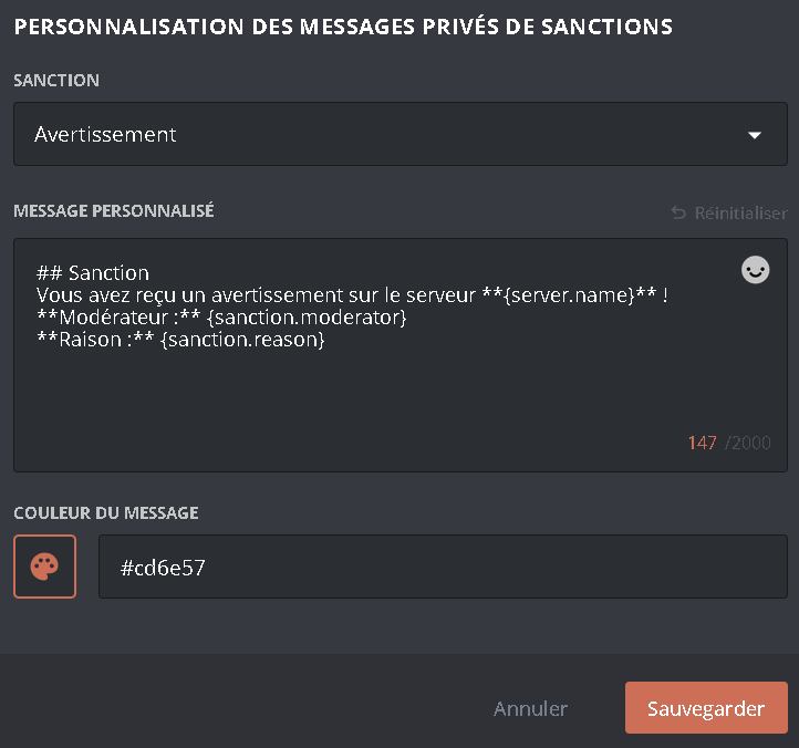 Configuring the custom DM