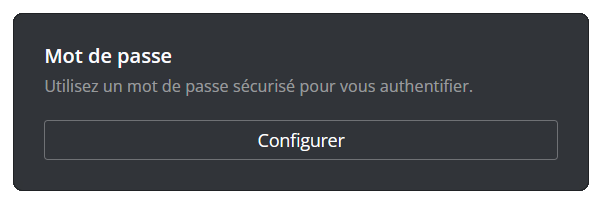 Configuring password security