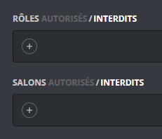 In this configuration, if I add roles/channels, they will not have access to the command.