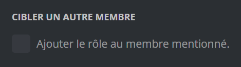 Target another member