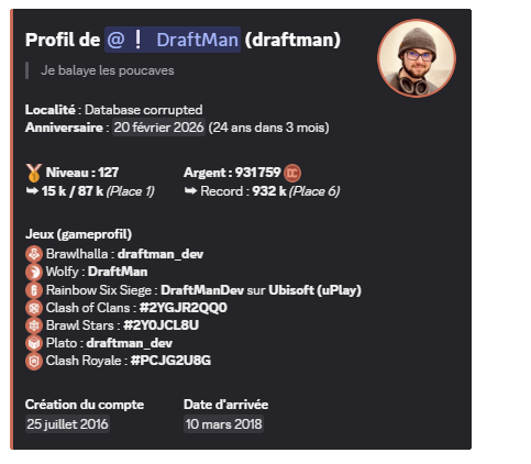 Overview of the /profile command
