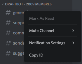 Example of obtaining a channel's ID on desktop