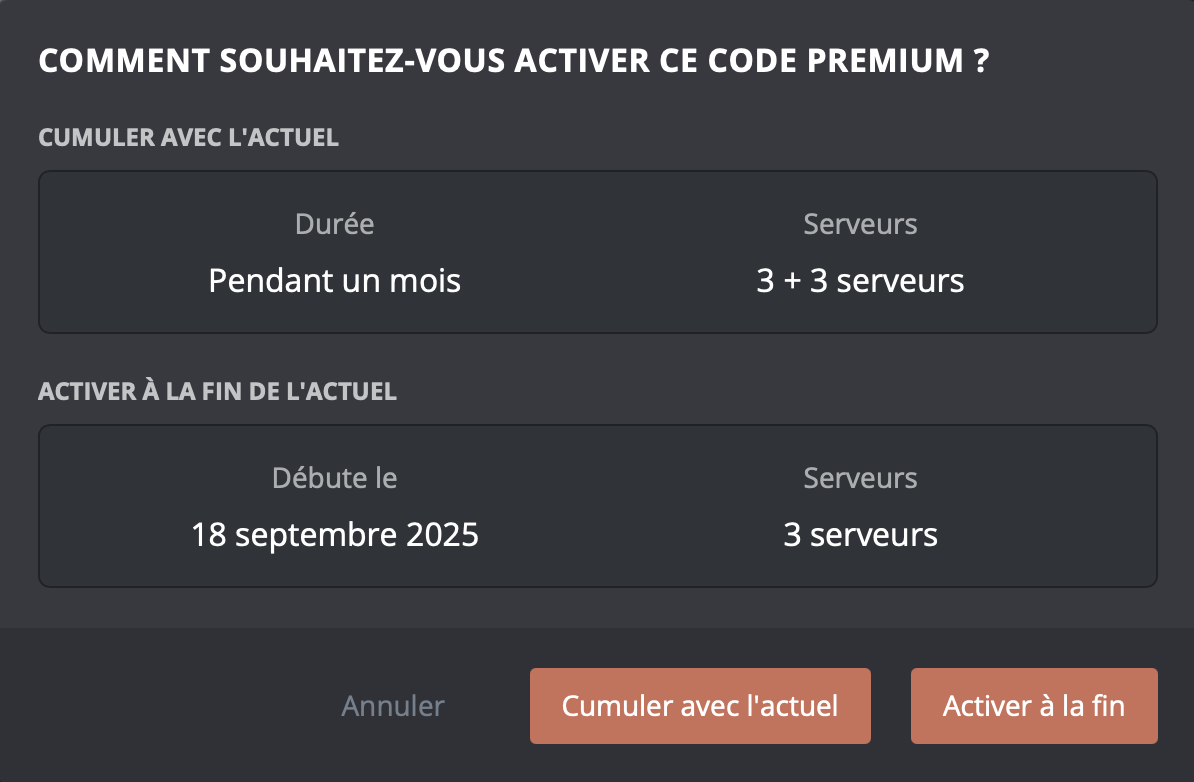 Overview of the window when activating your code